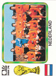Nederlamd Team WC 1974 Netherlands samolepka Panini World Cup Story #84